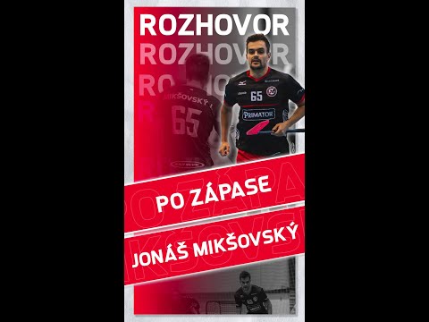 Ohlasy po utkání s FBŠ Slavie Plzeň 20.11.2022 - Jonáš Mikšovský